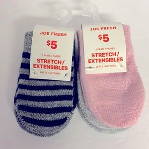 Joe Fresh Baby Mittens 4 pairs